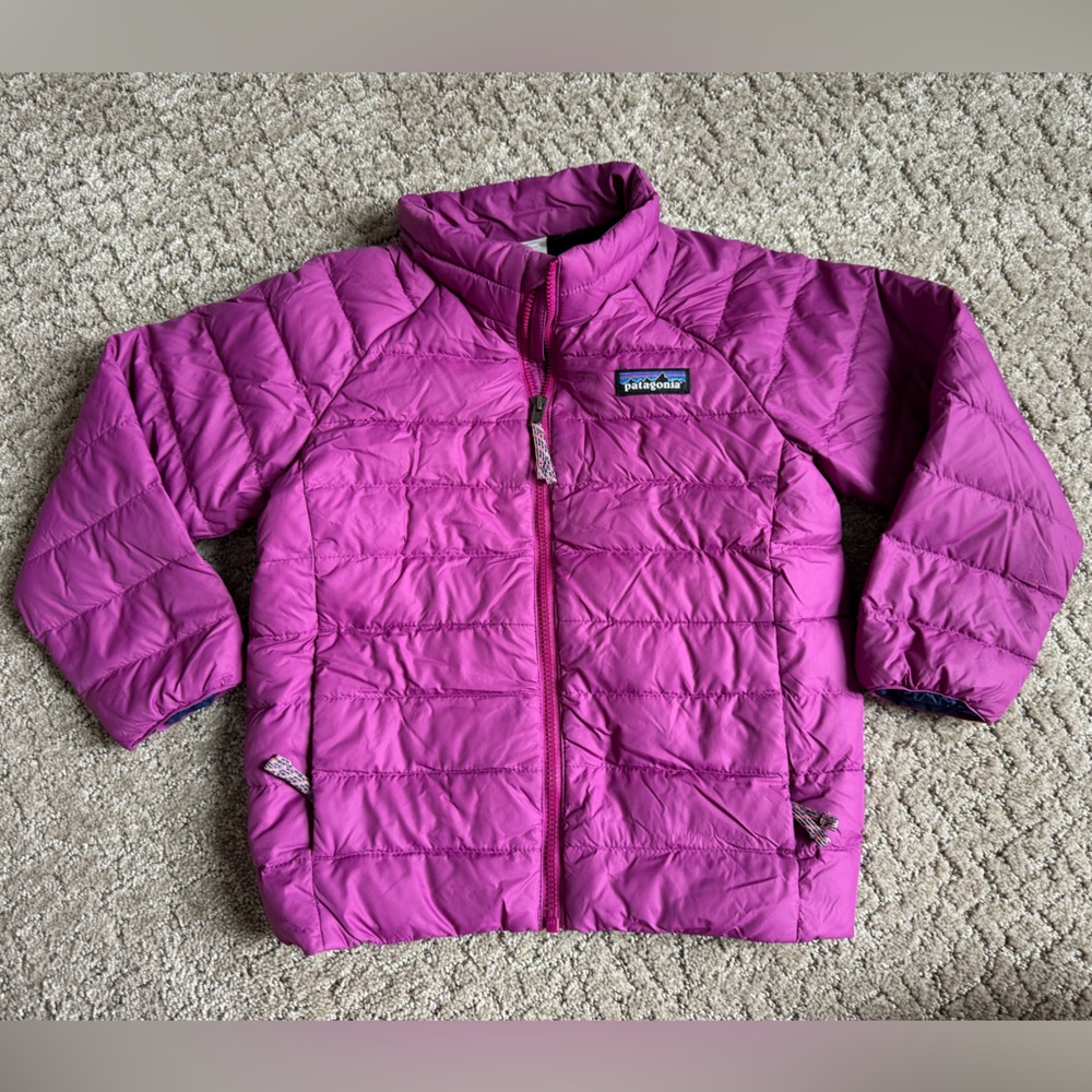 Patagonia Pink/Purple Puffy Jacket 4t